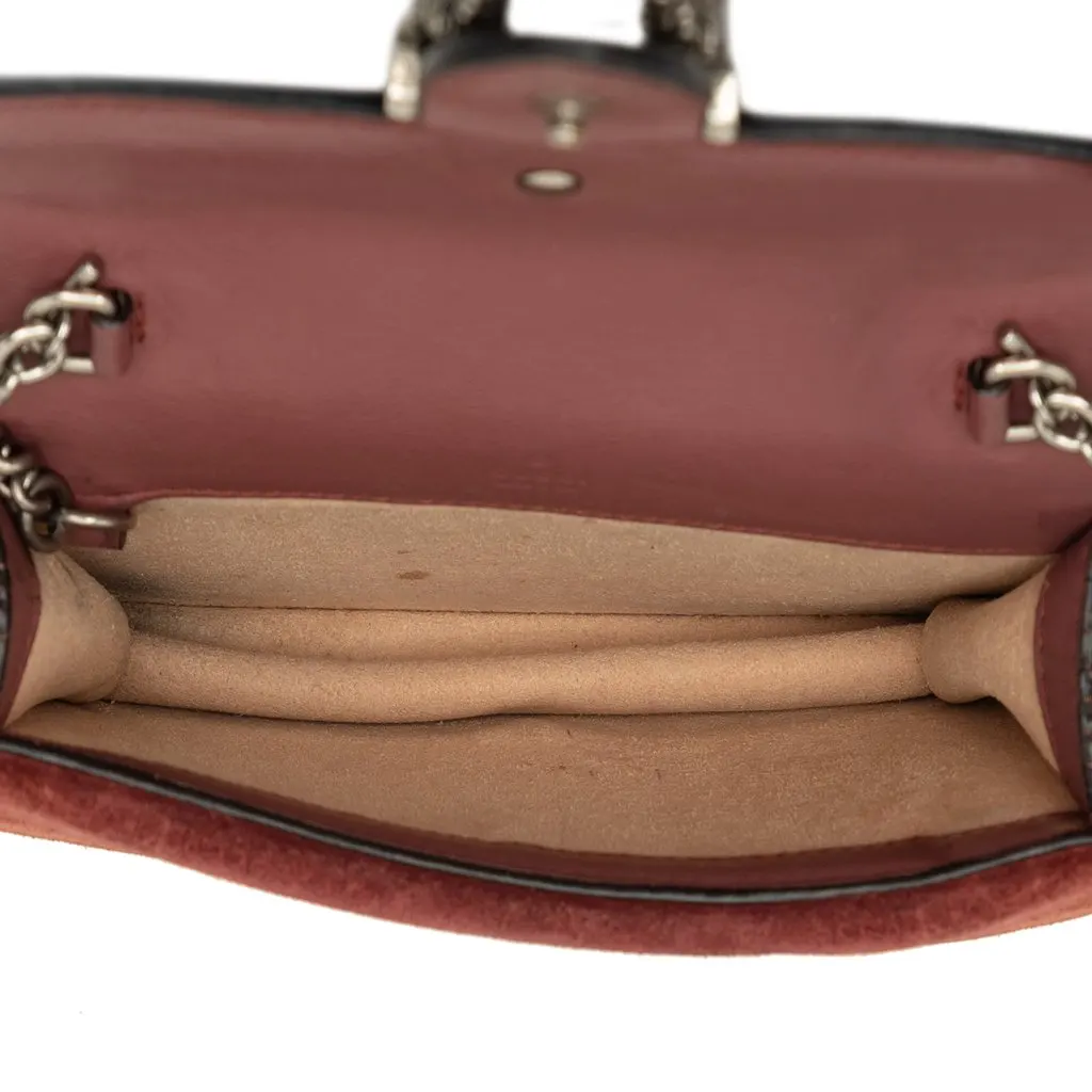 Gucci Mini GG Supreme Blooms Dionysus Crossbody Beige Very good - Model View