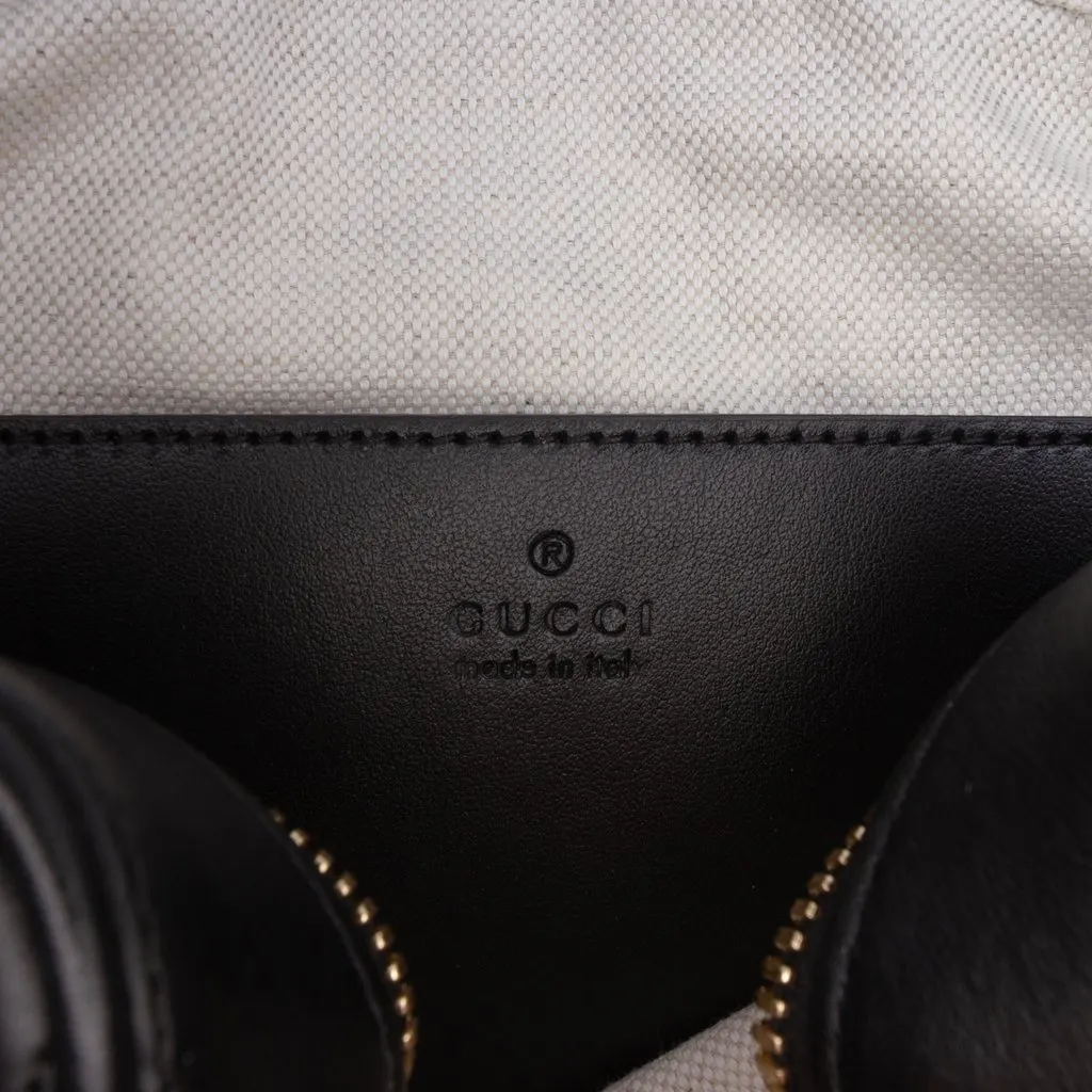 Gucci Small GG Matelasse Calfskin Crossbody Black Leather Very good - Box View