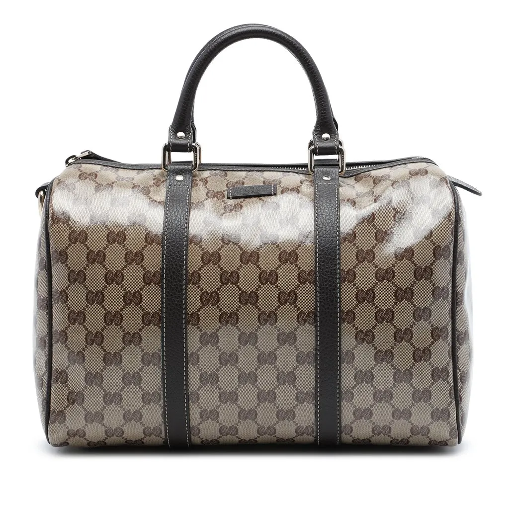 Gucci Medium GG Crystal Joy Boston Bag Beige Very good - Front View
