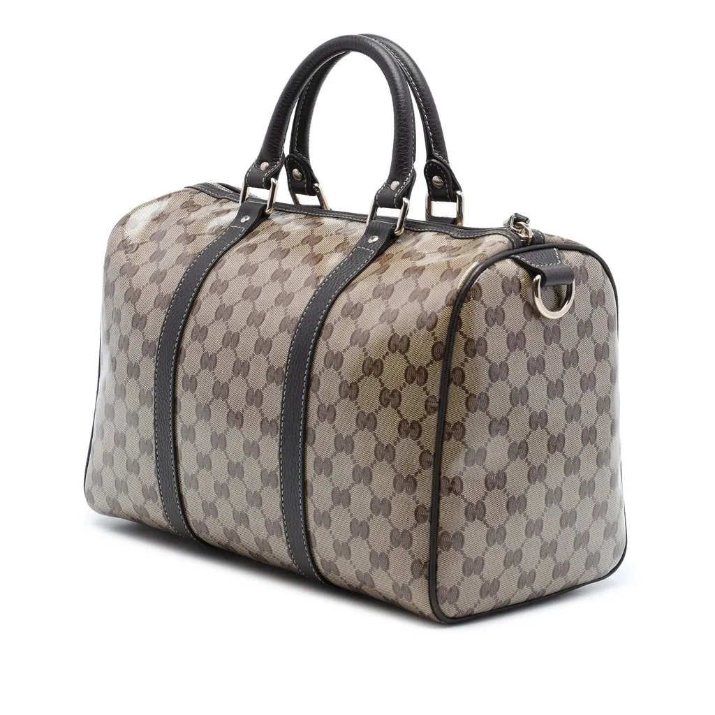 Gucci Medium GG Crystal Joy Boston Bag Beige Very good - Back View
