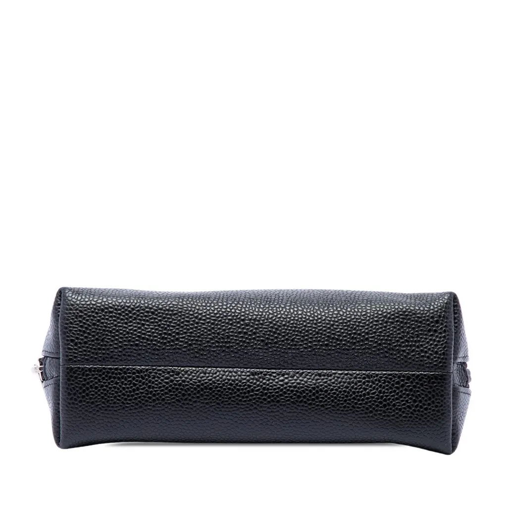 Chanel CC Caviar Cosmetic Cosmetic Pouch Black Leather Very good - Inside View
