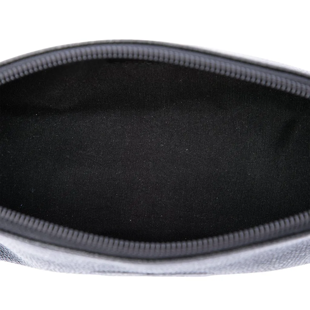 Chanel CC Caviar Cosmetic Cosmetic Pouch Black Leather Very good - Model View