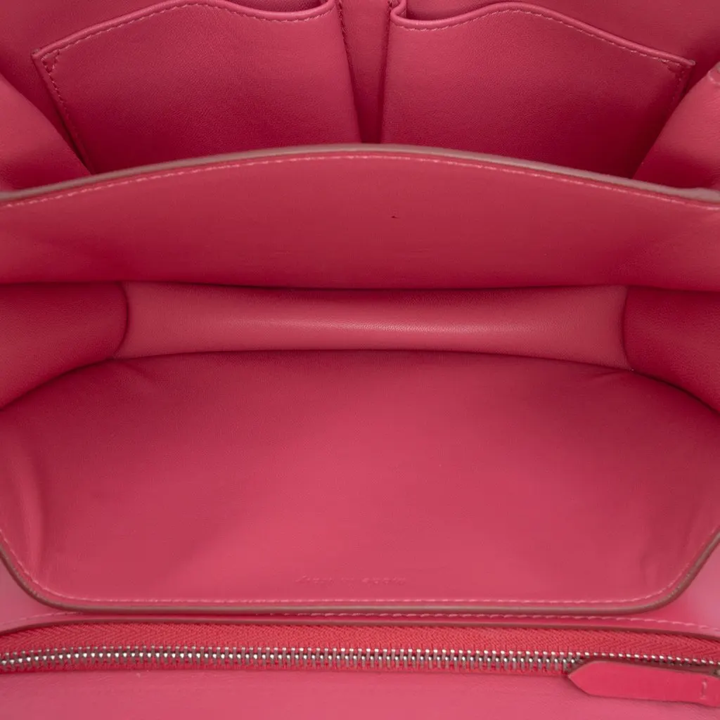 Celine Medium Calfskin Classic Box Pink Leather Very good - Model View
