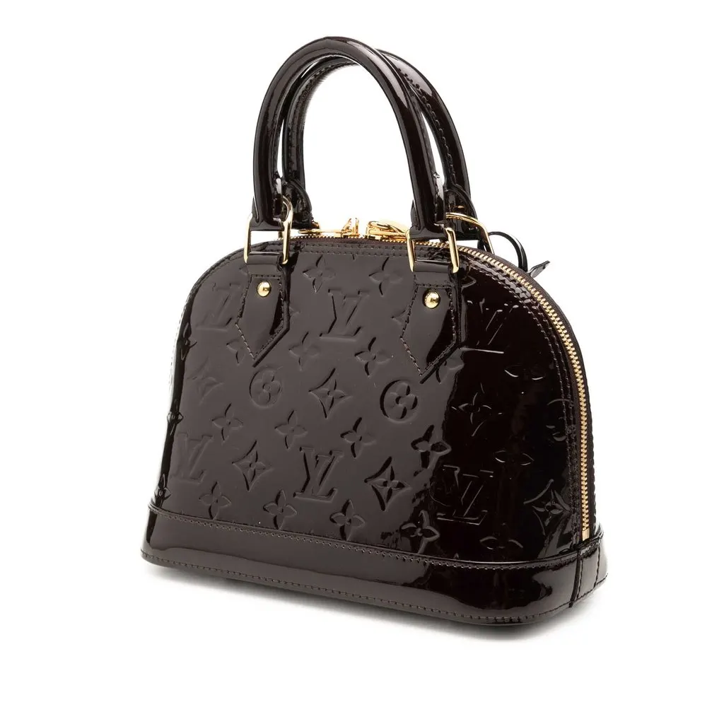 Louis Vuitton Monogram Vernis Alma BB Purple Leather Very good - Back View