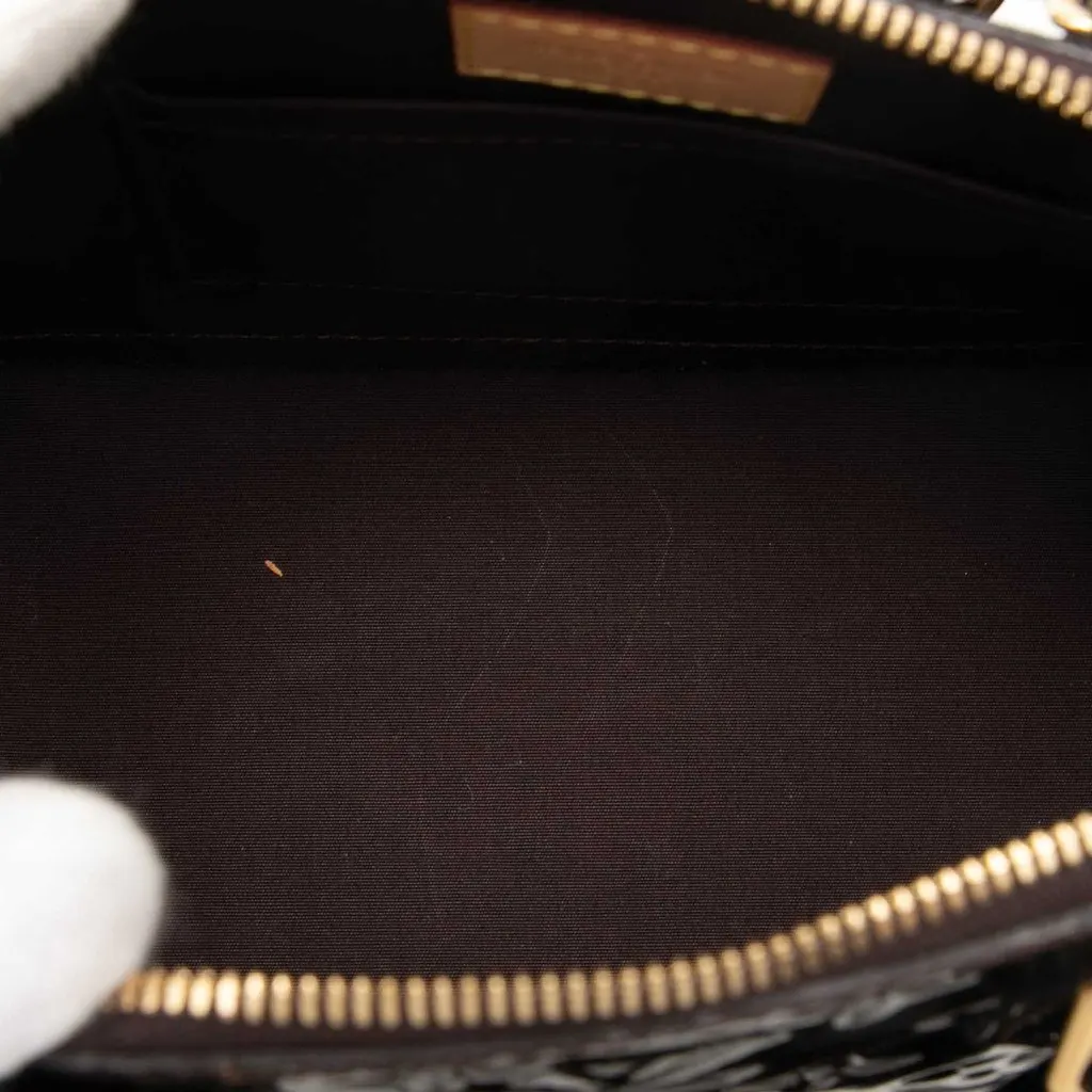Louis Vuitton Monogram Vernis Alma BB Purple Leather Very good - Model View