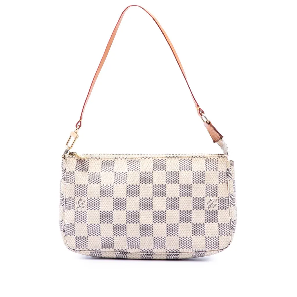Louis Vuitton Damier Azur Pochette Accessoires White Very good - Front View