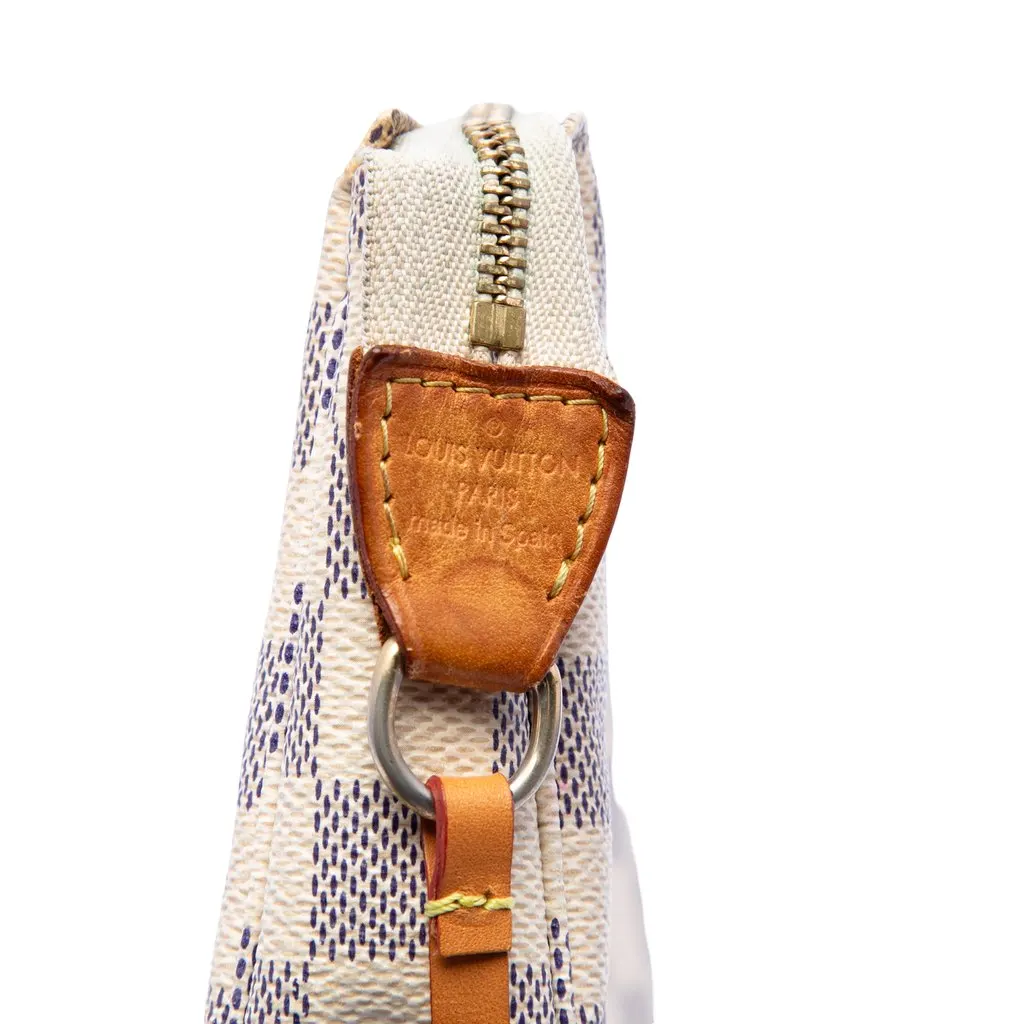Louis Vuitton Damier Azur Pochette Accessoires White Very good - Box View