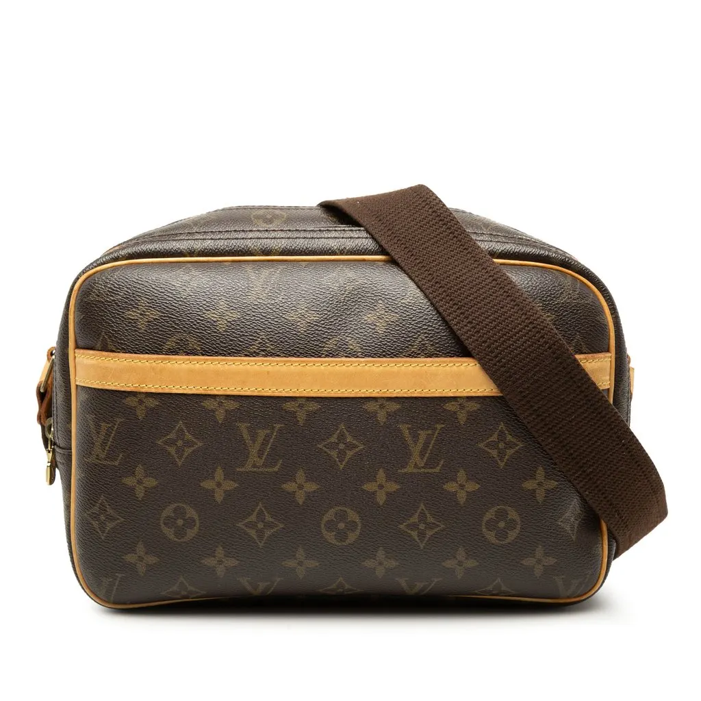 Louis Vuitton Monogram Reporter PM Brown Very good - Front View