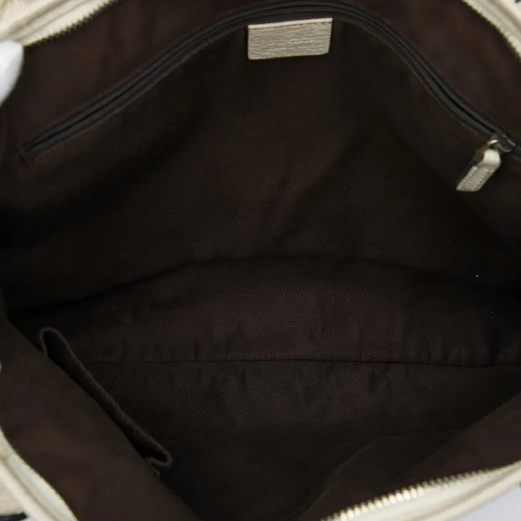 Gucci GG Canvas Princy Satchel Beige Canvas Good - Model View