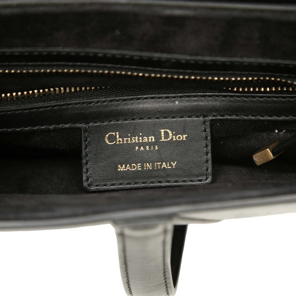 Dior Smooth Calfskin Saddle Bag Black Leather Very good - Box View