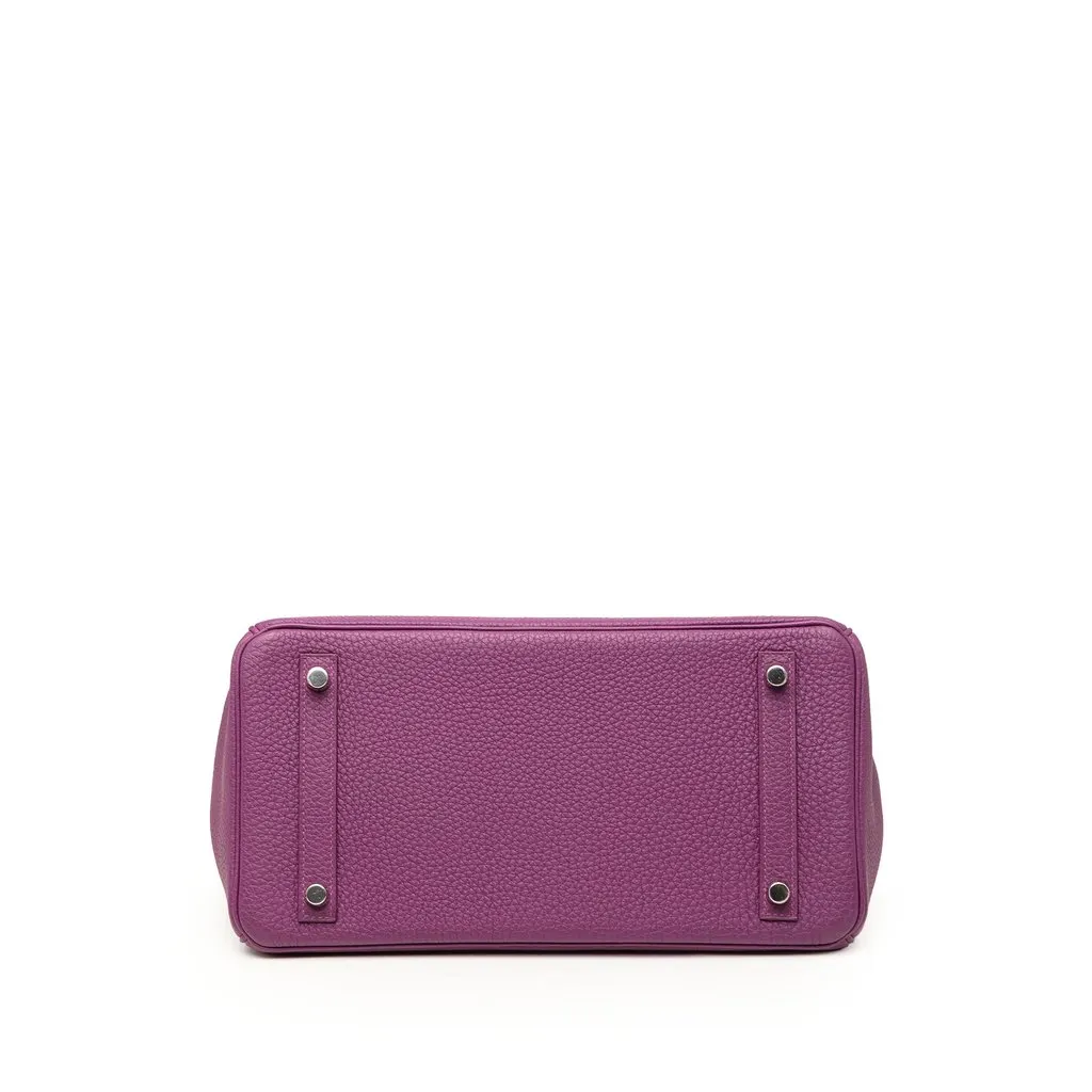 Hermès Togo Birkin Retourne 30 Purple Leather Very good - Inside View