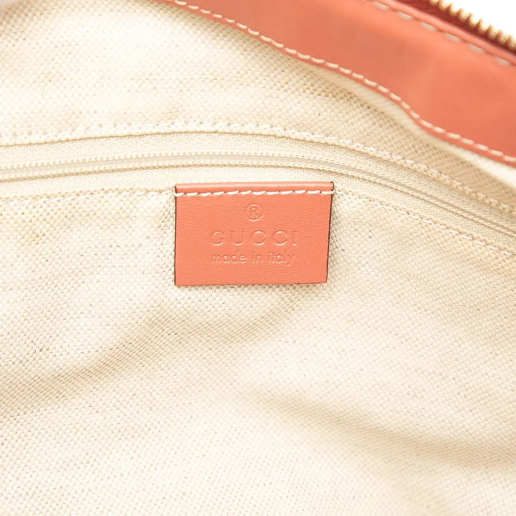 Gucci Diamante Canvas Sukey Satchel Beige Canvas Very good - Box View