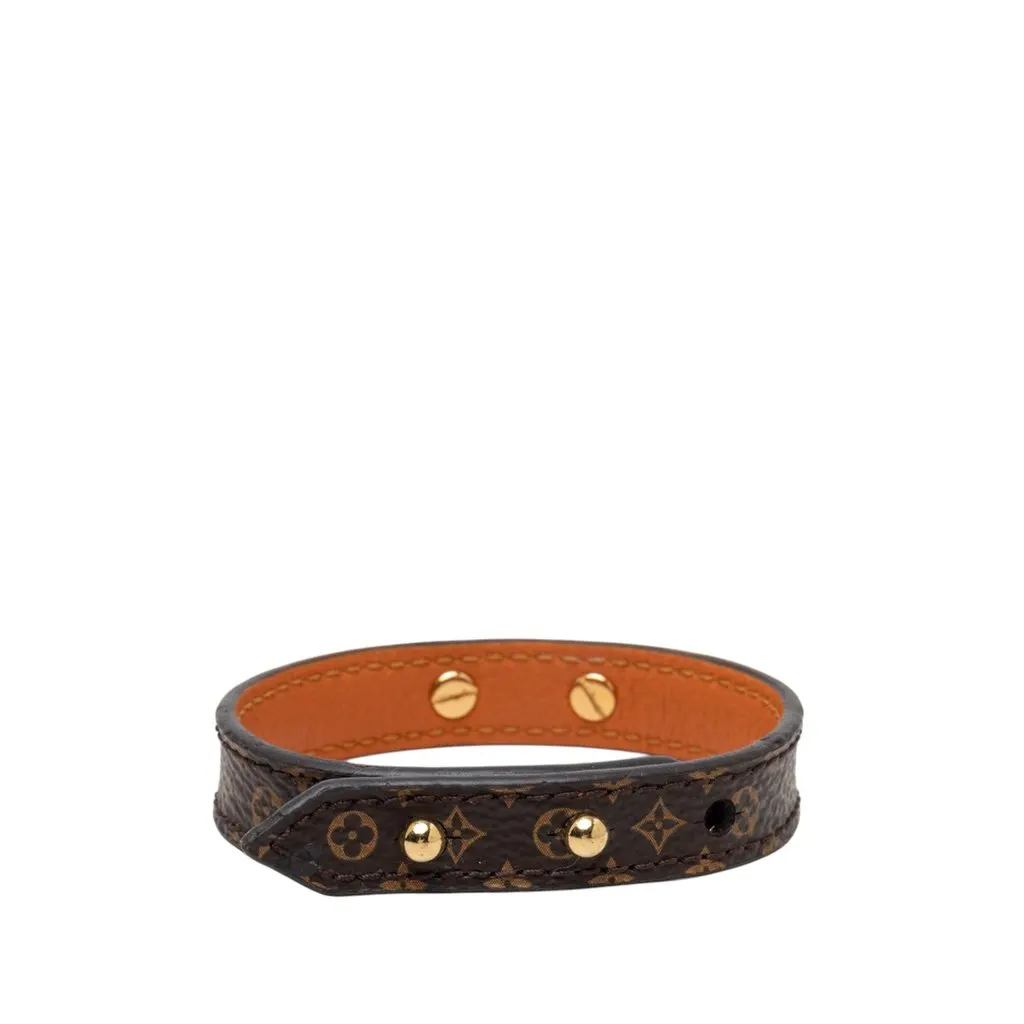 Louis Vuitton Monogram Logomania Bracelet 17 Brown Very good - Inside View