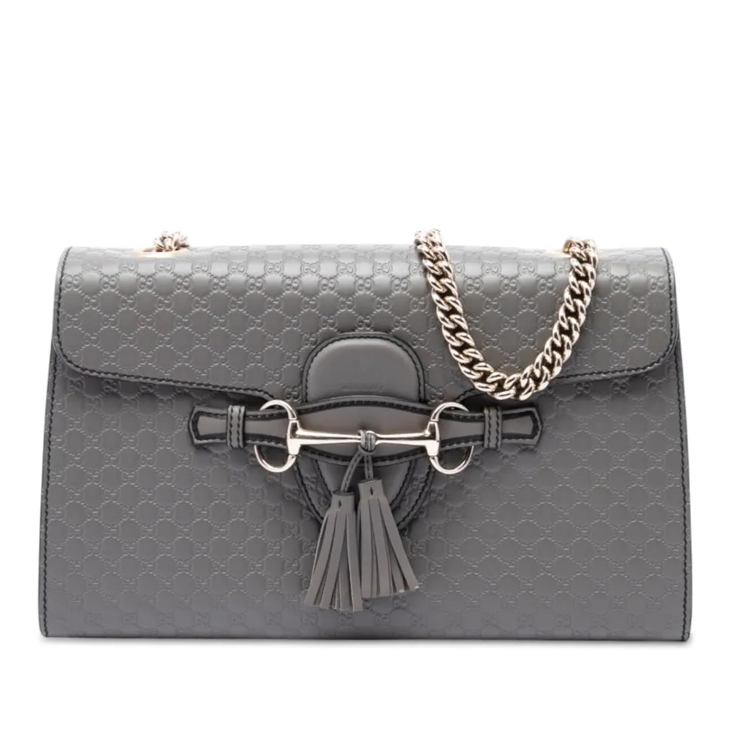 Gucci Medium Microguccissima Emily Shoulder Bag MultiColor Leather Very good - Front View