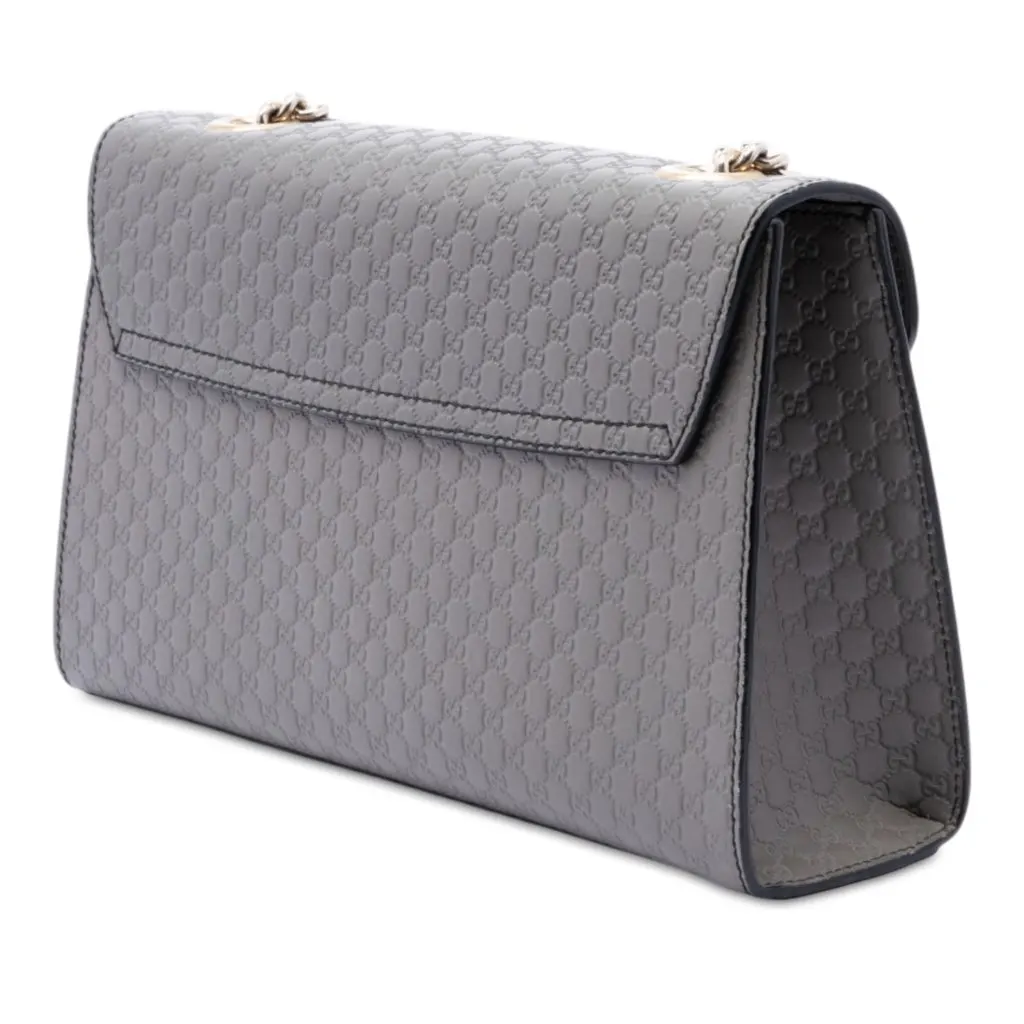 Gucci Medium Microguccissima Emily Shoulder Bag MultiColor Leather Very good - Back View