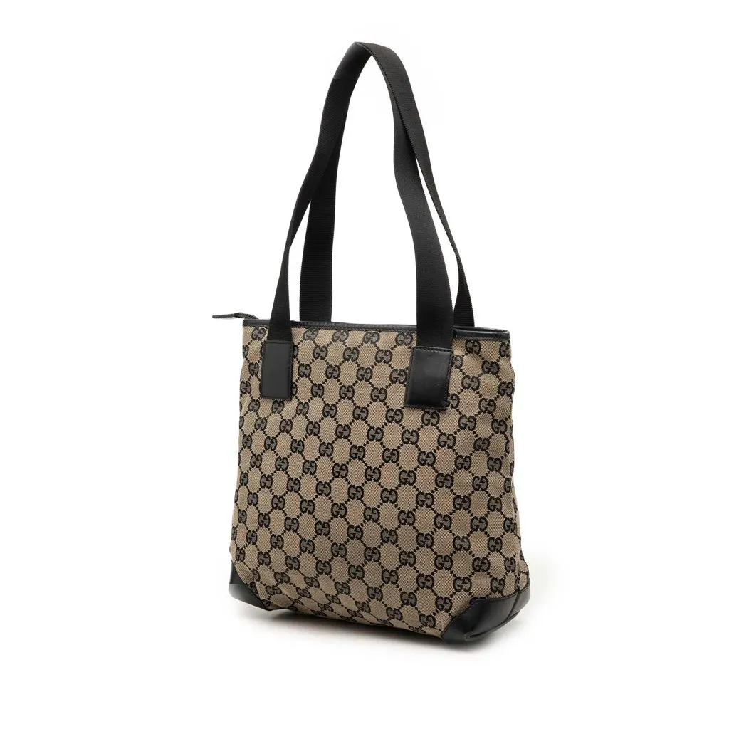 Gucci GG Canvas Tote Beige Very good - Back View
