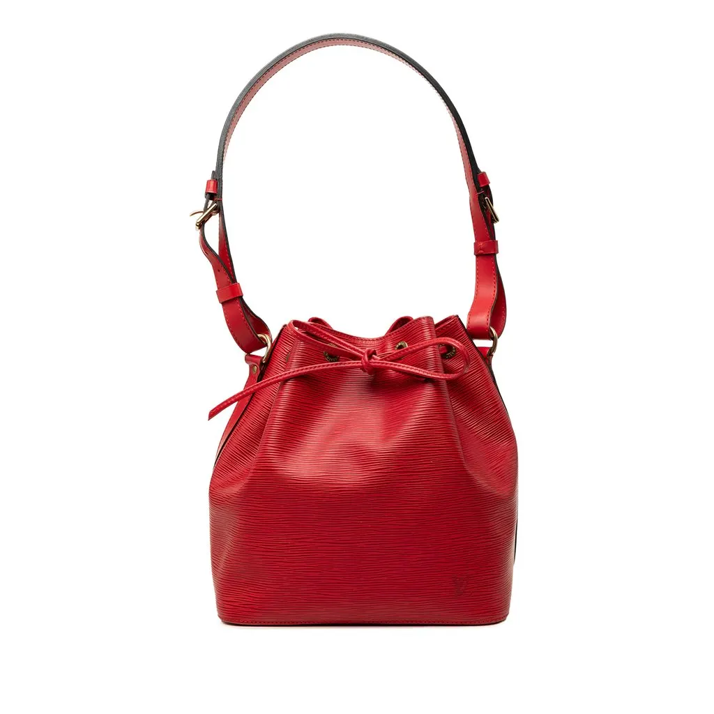 Louis Vuitton Epi Petit Noe Red Leather Good - Front View