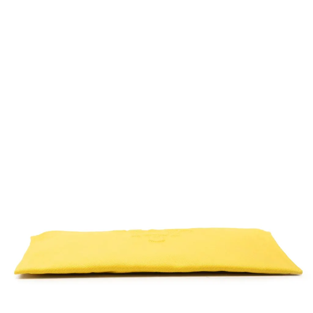 Prada Embossed Logo Canvas Wristlet Clutch Yellow Very good - Inside View
