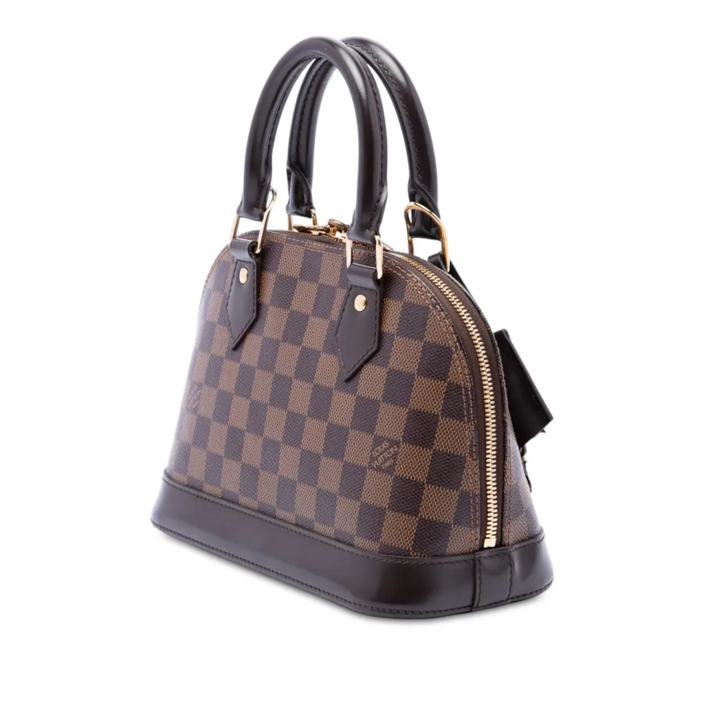 Louis Vuitton Damier Ebene Alma BB Brown Very good - Back View