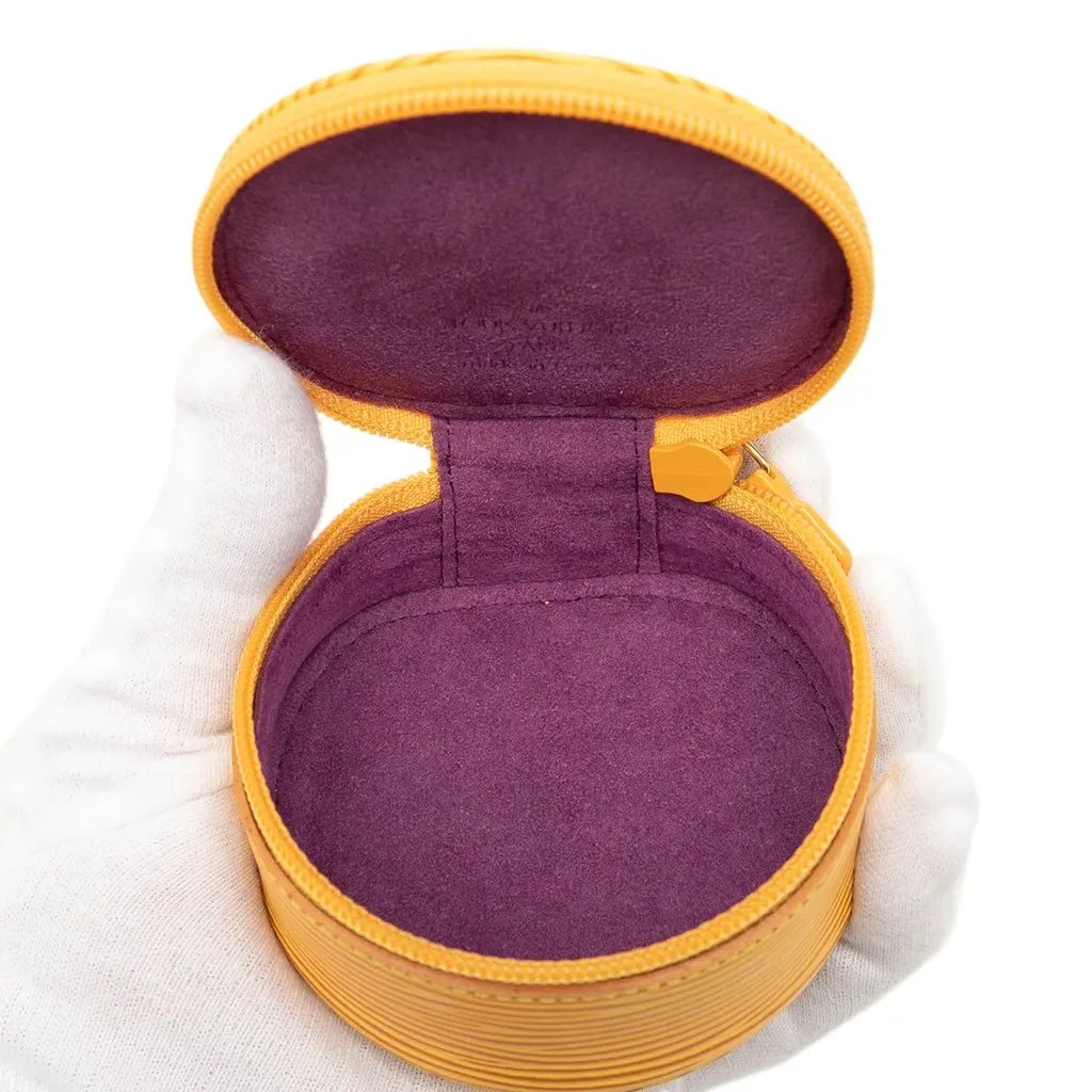 Louis Vuitton Epi Ecrin Bijoux Travel Jewelry Case Yellow Leather Very good - Model View