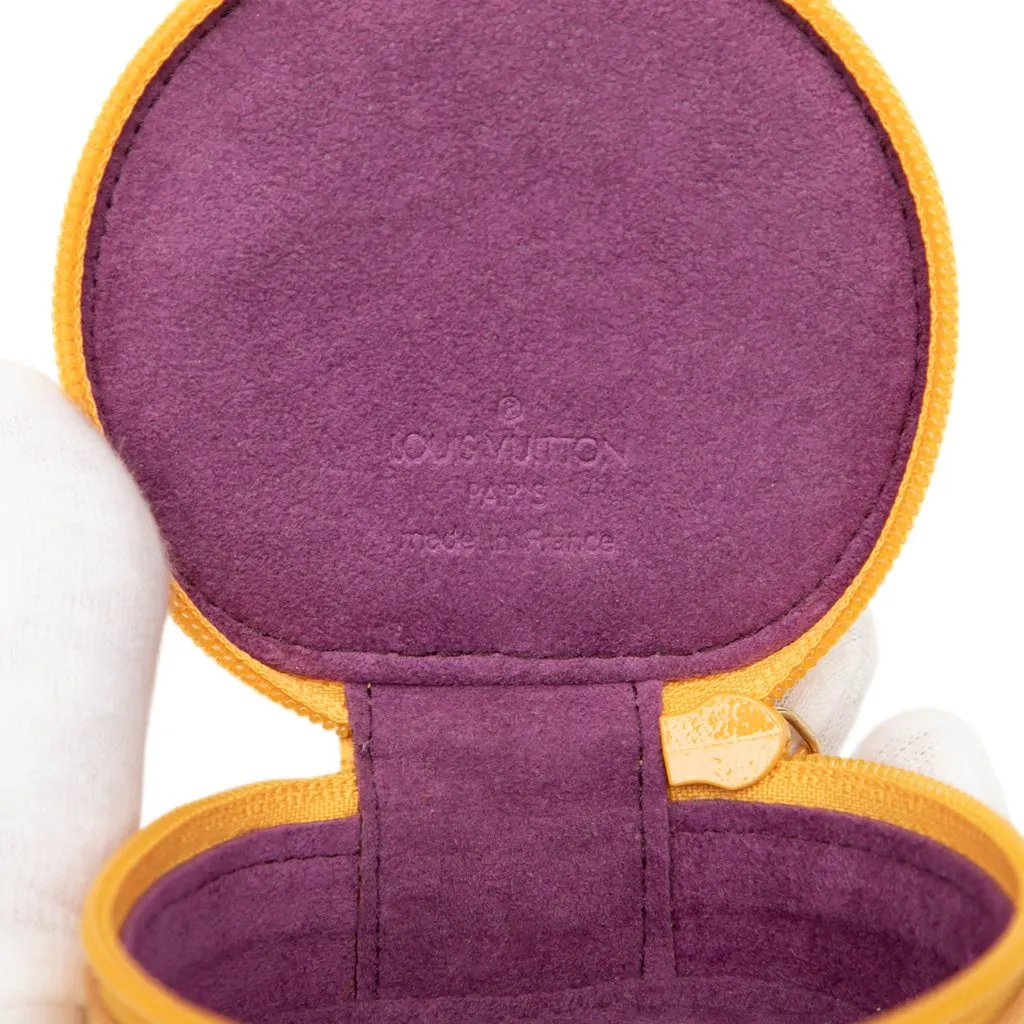 Louis Vuitton Epi Ecrin Bijoux Travel Jewelry Case Yellow Leather Very good - Box View