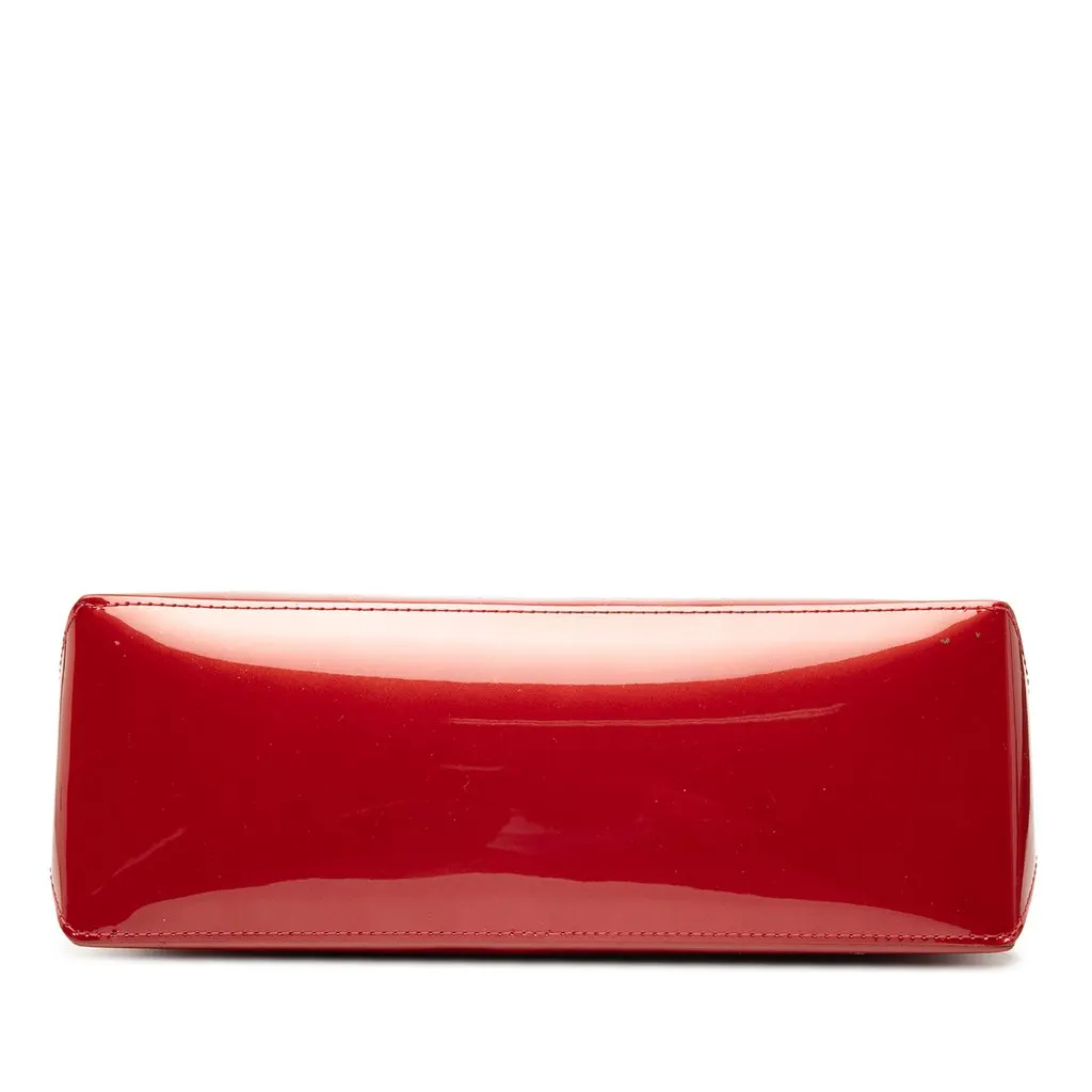 Louis Vuitton Monogram Vernis Wilshire PM Red Leather Very good - Inside View