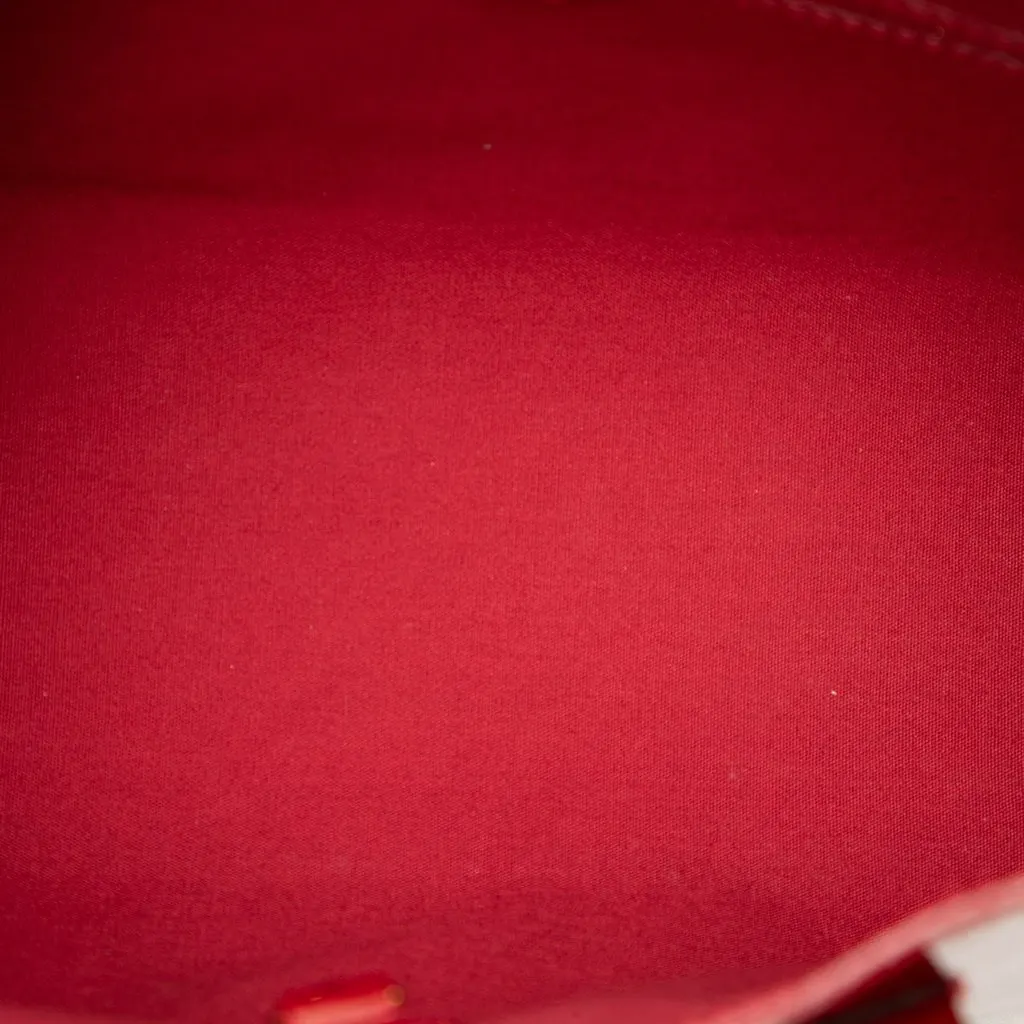 Louis Vuitton Monogram Vernis Wilshire PM Red Leather Very good - Model View
