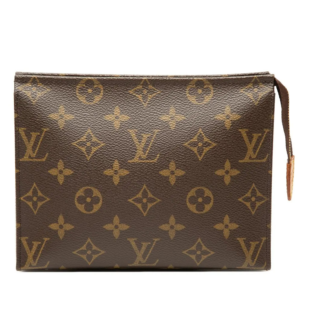 Louis Vuitton Monogram Toiletry Pouch 19 Brown Very good - Front View