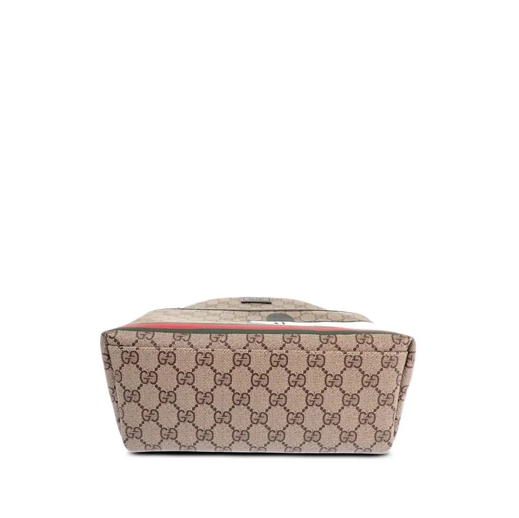 Gucci Childrens GG Supreme Web Dog Backpack Beige Canvas Never worn - Inside View