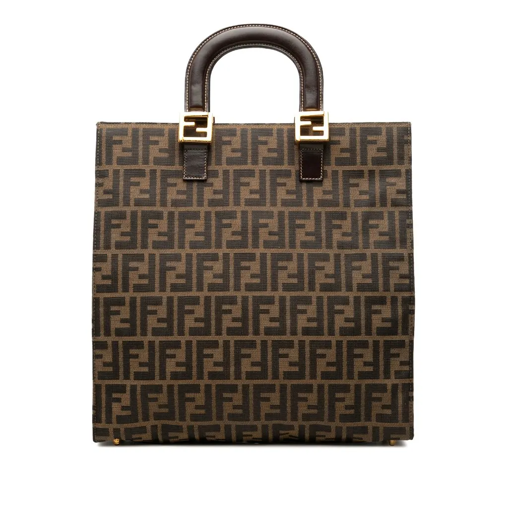 Fendi زوكا قماش Twins حقيبة توت