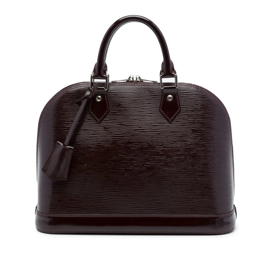 Louis Vuitton Electric Epi Alma PM Purple Leather Good - Front View