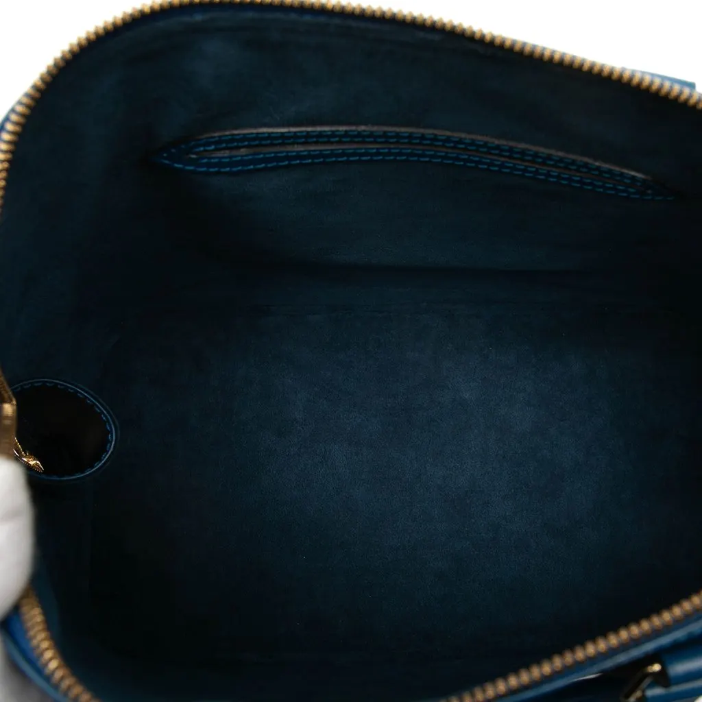 Louis Vuitton Epi Alma PM Blue Leather Very good - Model View