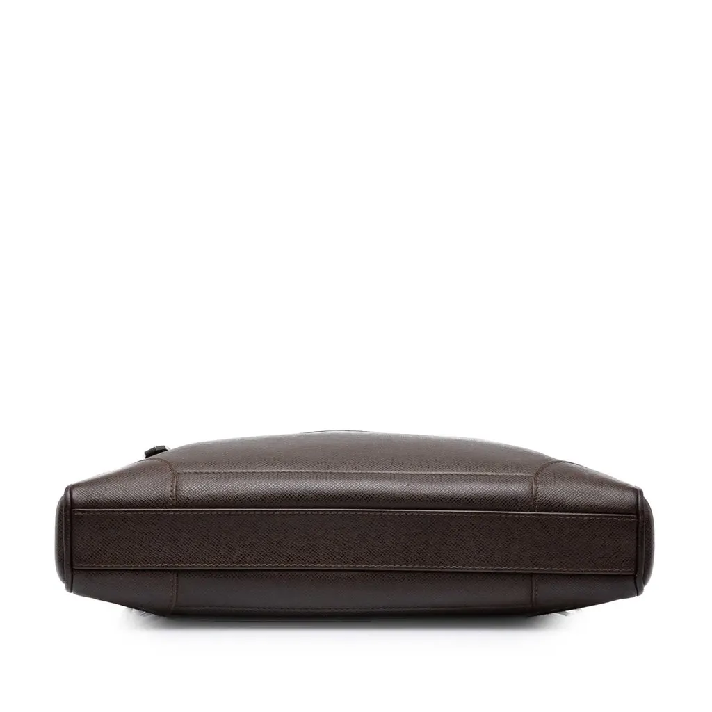 Louis Vuitton Taiga Igor Briefcase Brown Leather Very good - Inside View