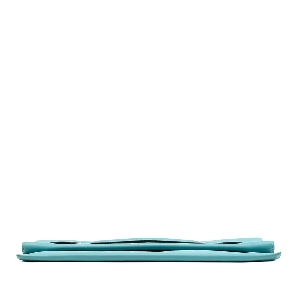 Hermès Evercolor Pliplat Clutch Blue Leather Very good - Inside View