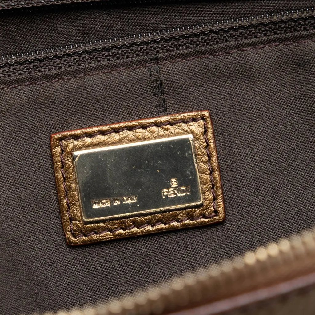 Fendi Zucchino Canvas Tote Beige Very good - Box View