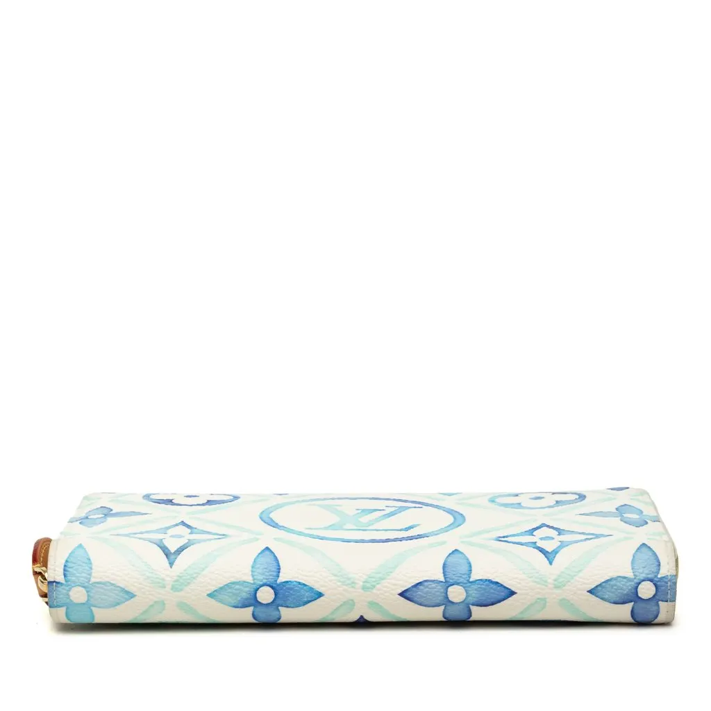 Louis Vuitton Monogram Tiles By The Pool Zippy Wallet Blue Very good - Inside View