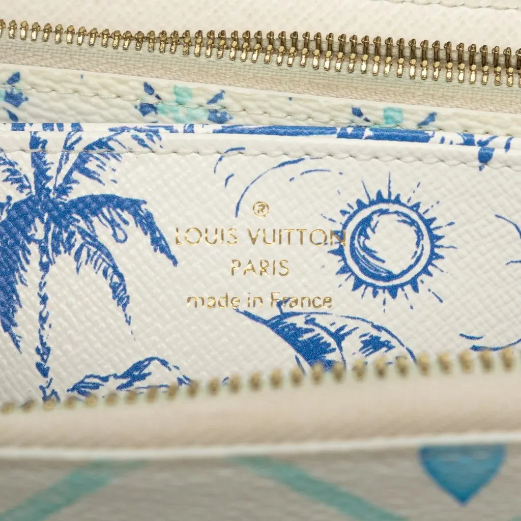 Louis Vuitton Monogram Tiles By The Pool Zippy Wallet Blue Very good - Box View