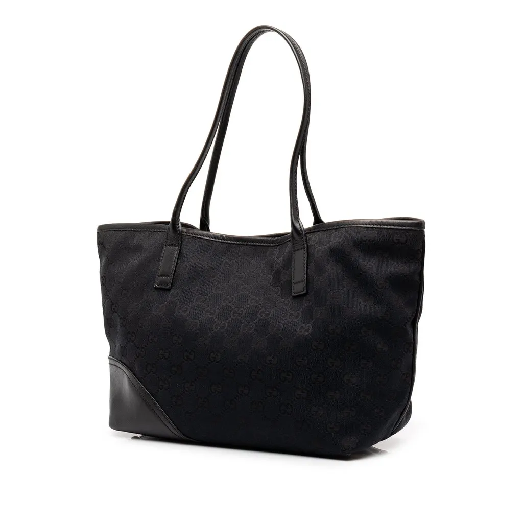 Gucci GG Canvas New Britt Tote Black Canvas Good - Back View