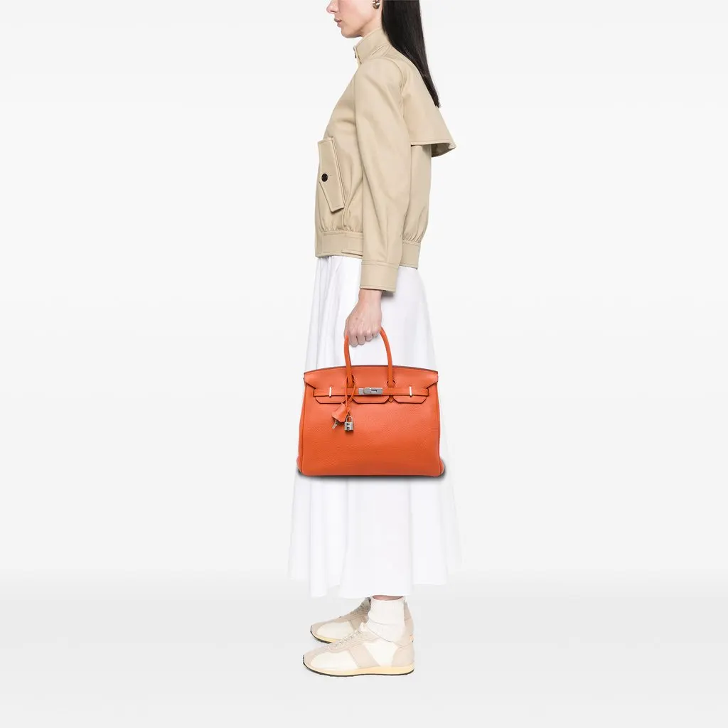 Hermès Togo Birkin Retourne 35 Orange Leather Very good - Box View
