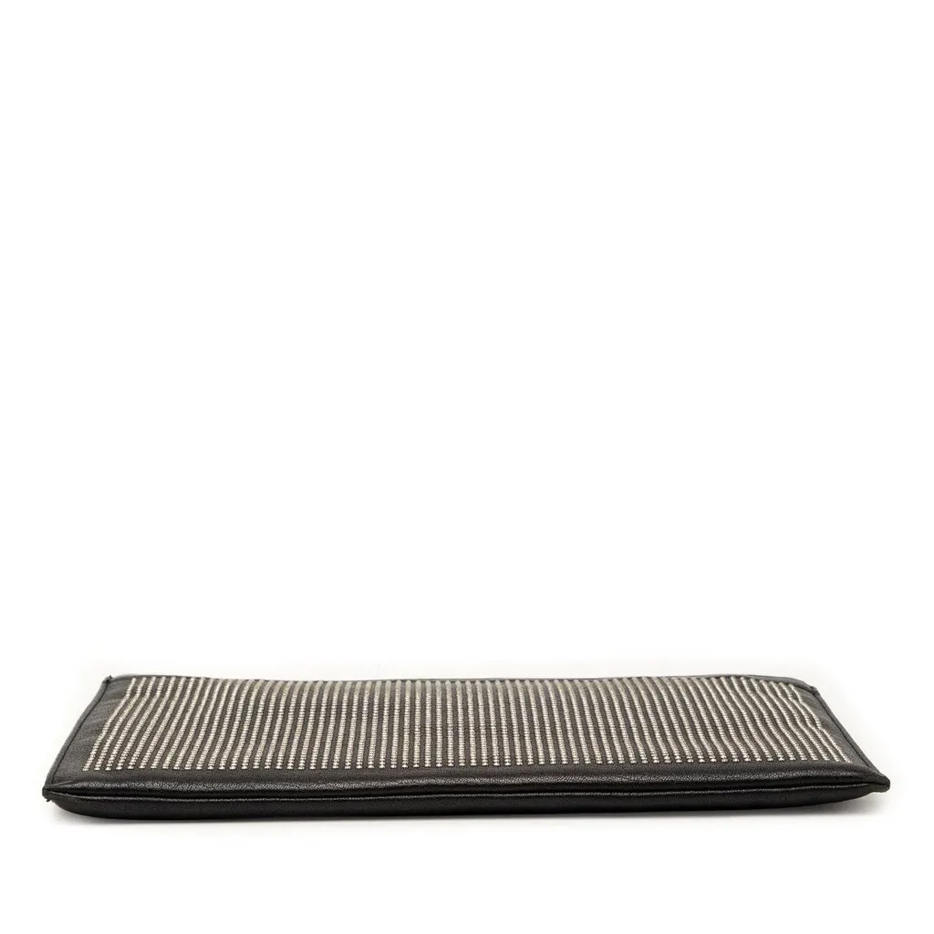 Saint Laurent Studded Leather Clutch Black Leather Very good - Inside View