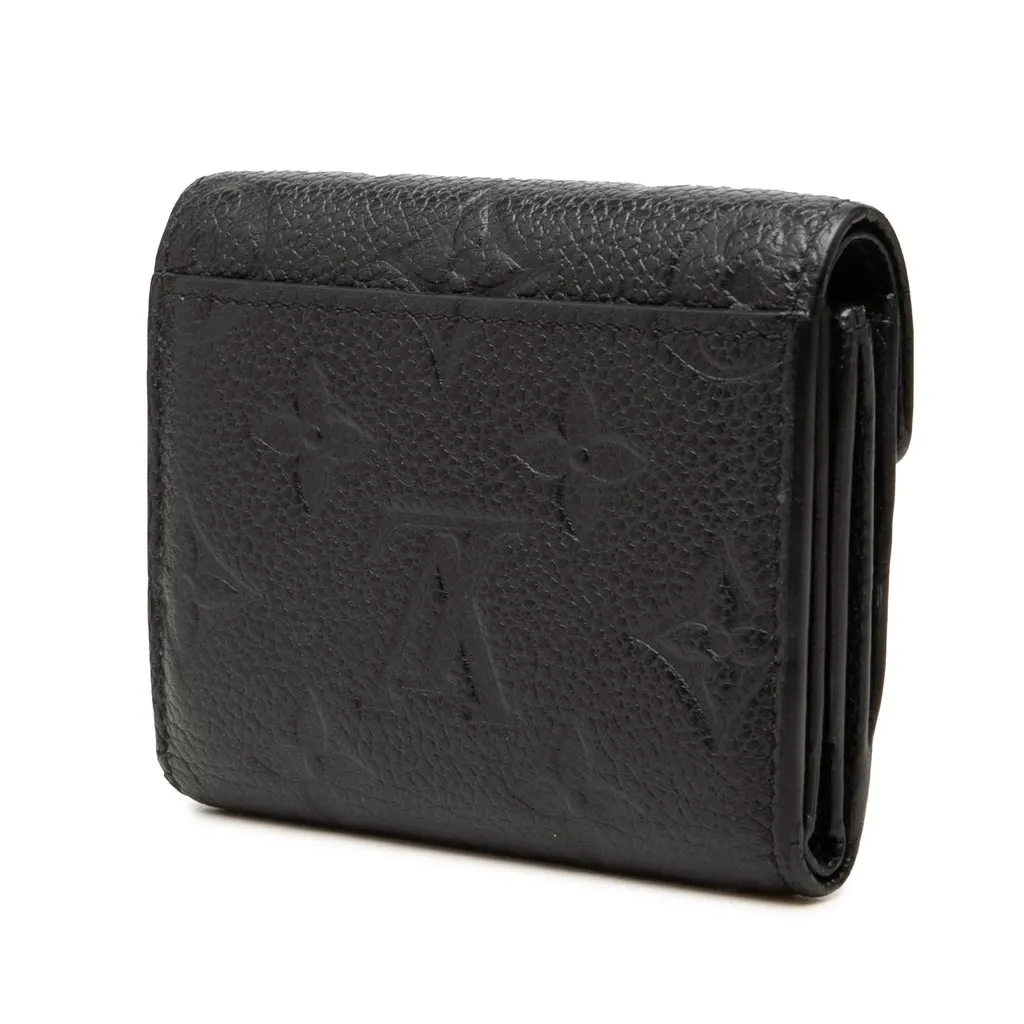 Louis Vuitton Monogram Empreinte Victorine Wallet Black Leather Very good - Back View