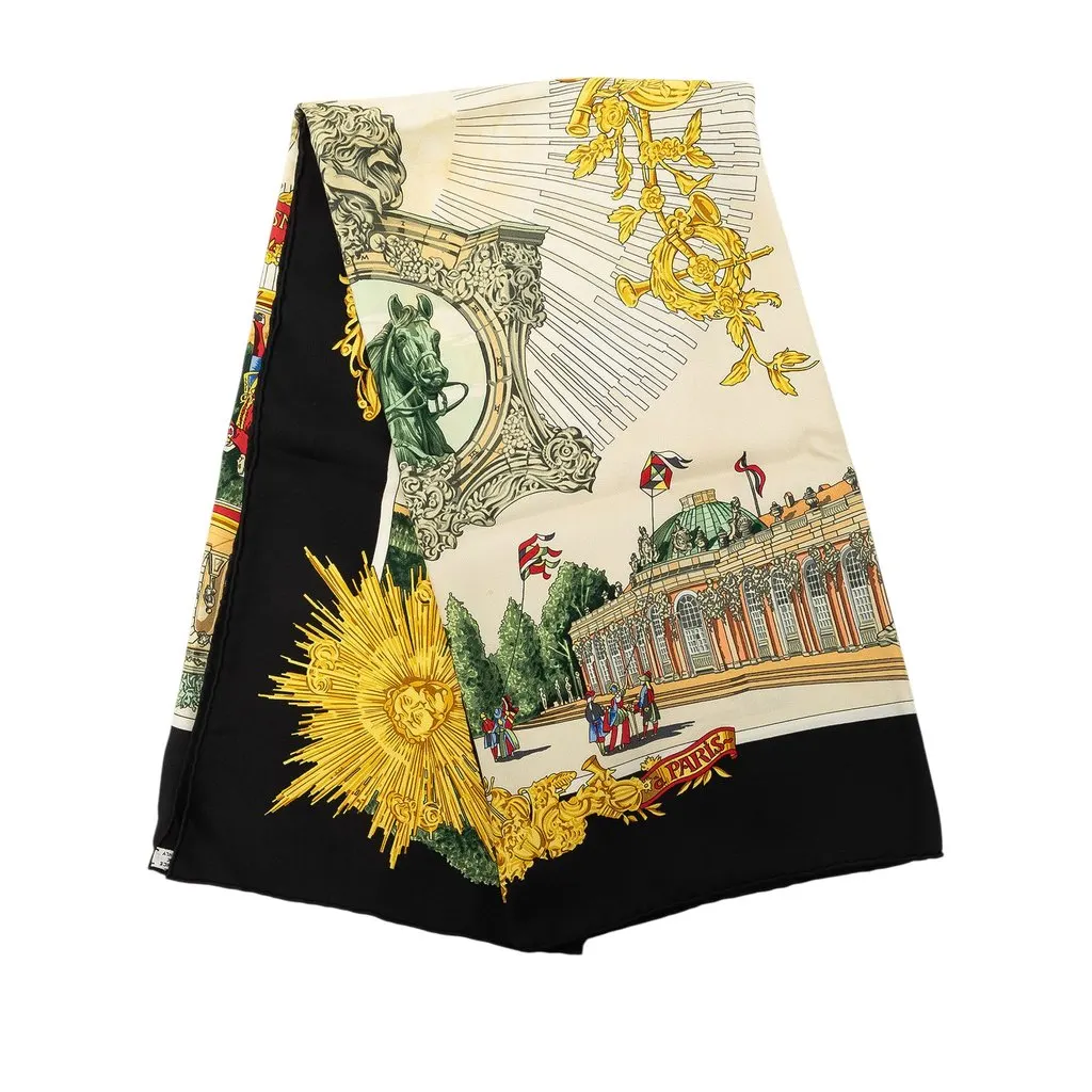Hermès Sanssoucy حرير وشاح 90