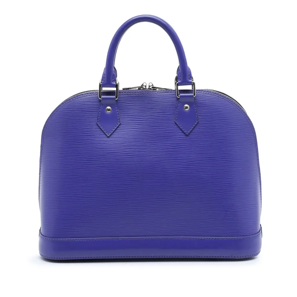 Louis Vuitton Epi Alma PM Purple Leather Good - Front View