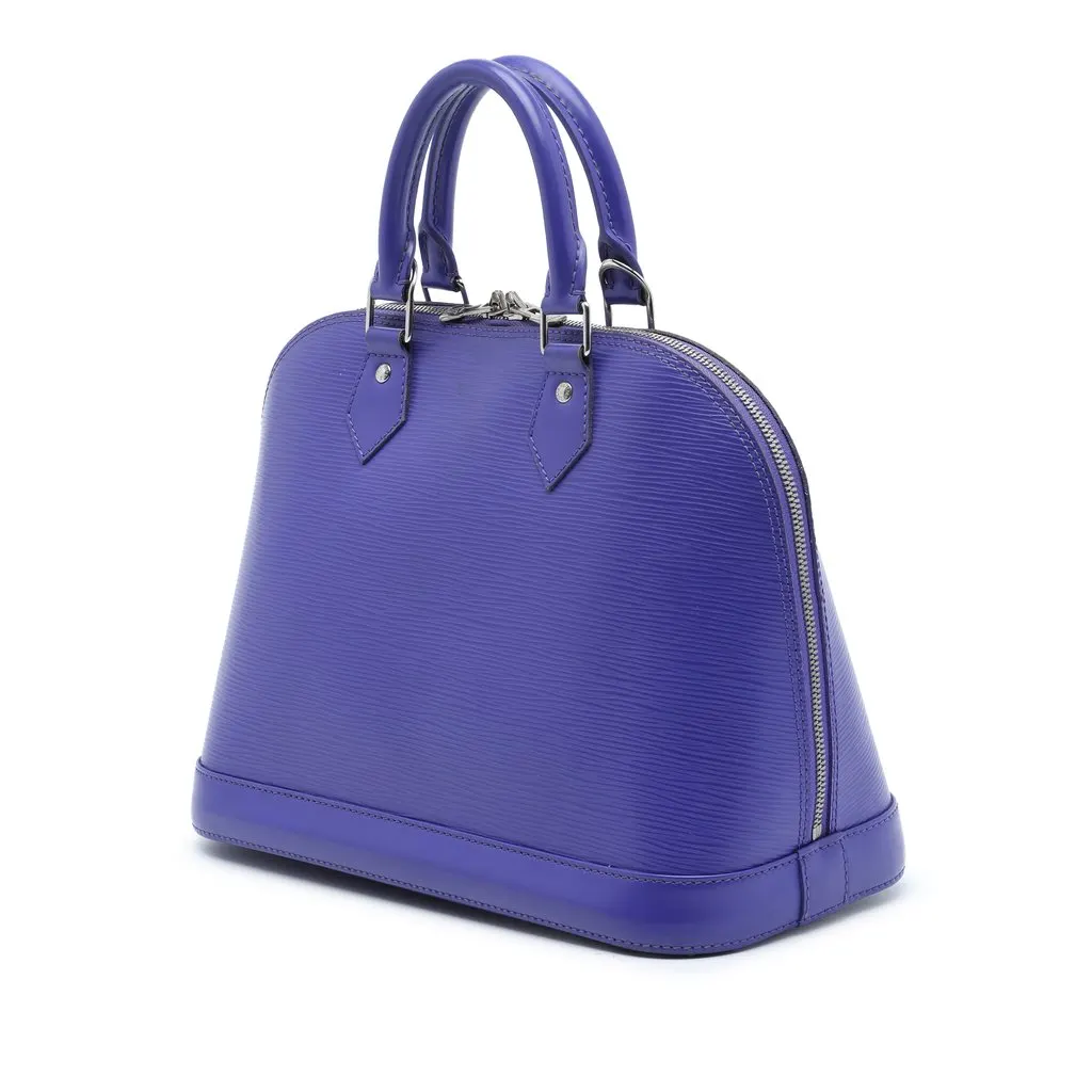 Louis Vuitton Epi Alma PM Purple Leather Good - Back View