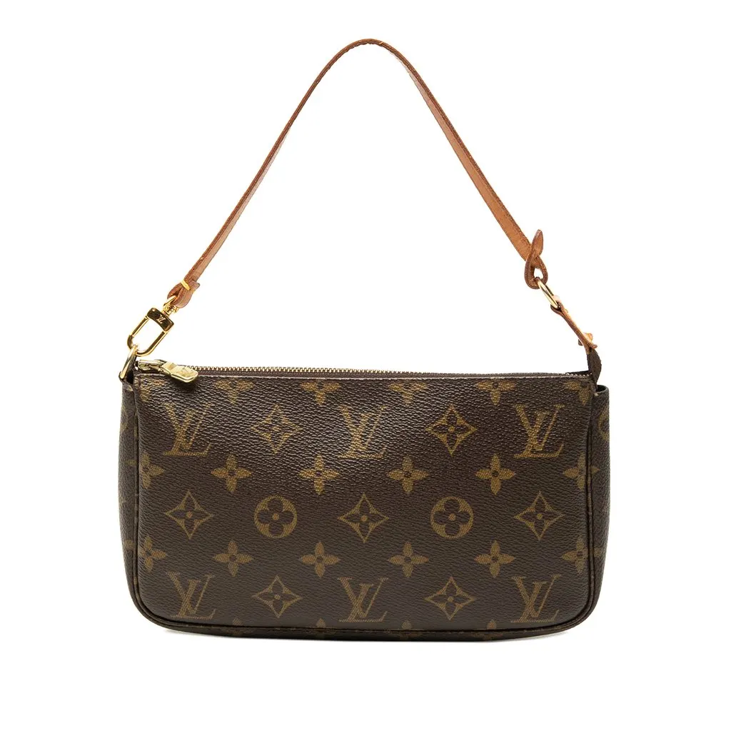 Louis Vuitton Monogram Pochette Accessoires Brown Very good - Front View