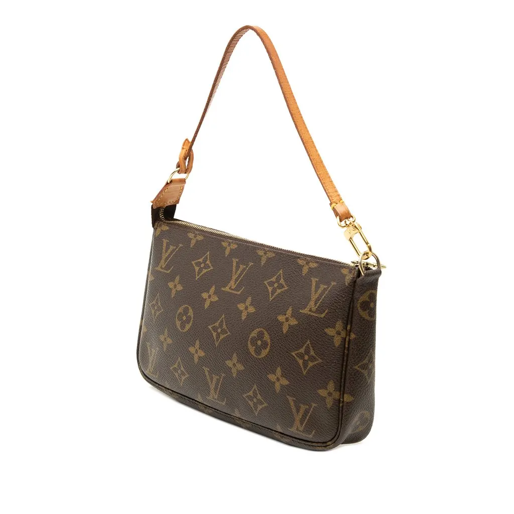 Louis Vuitton Monogram Pochette Accessoires Brown Very good - Back View