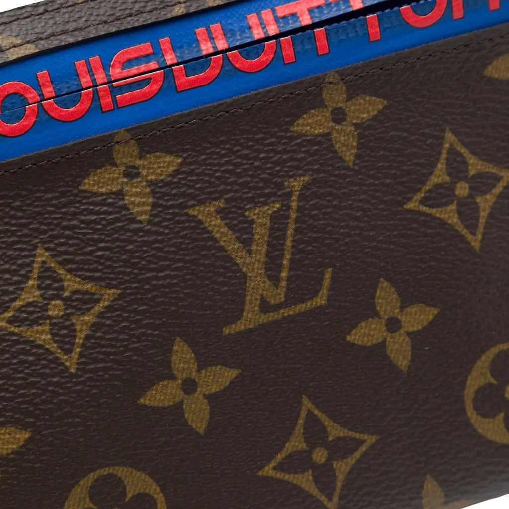 Louis Vuitton Monogram Outdoor Ribbon Pochette Brown Very good - Box View