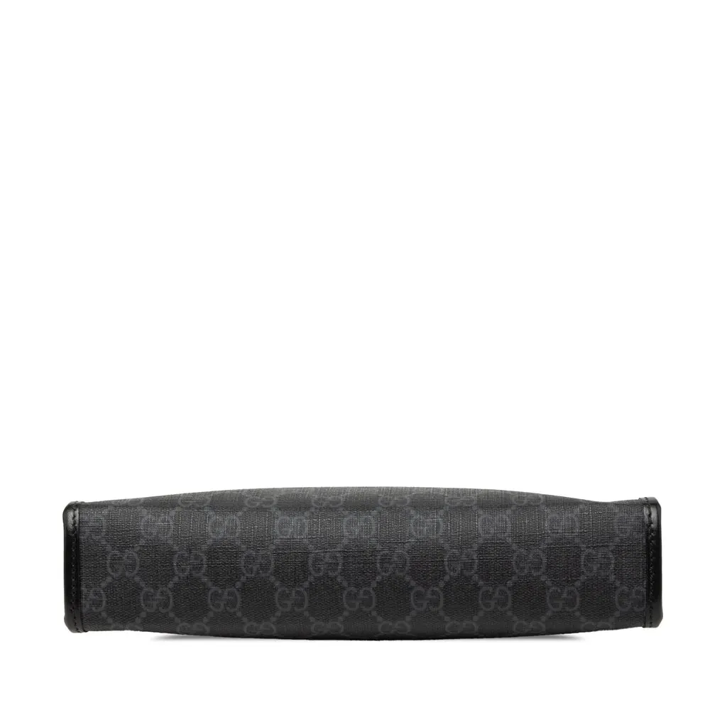 Gucci GG Supreme Retro Interlocking G Clutch Black Very good - Inside View