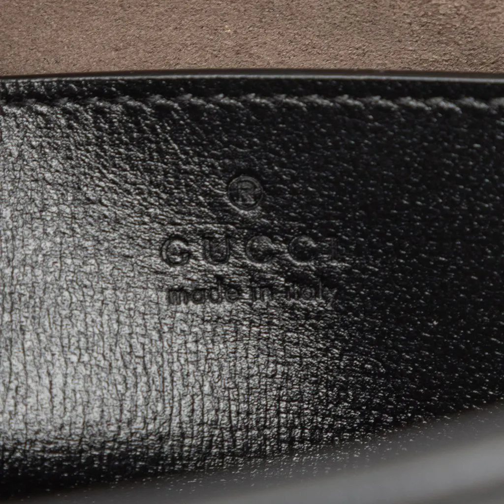 Gucci GG Supreme Retro Interlocking G Clutch Black Very good - Box View
