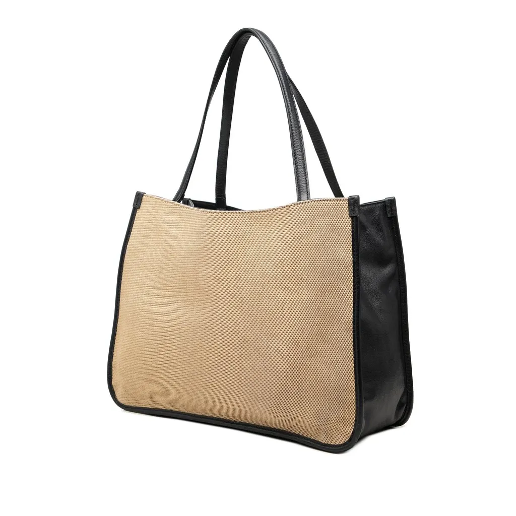 Gucci Medium Canvas Horsebit 1955 Tote Beige Canvas Very good - Back View
